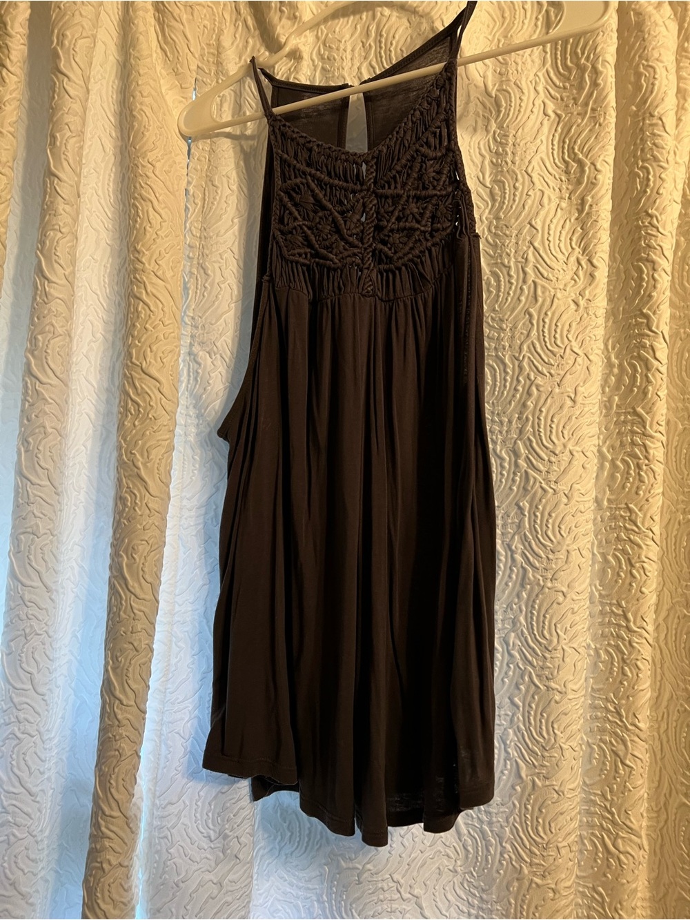 AR soft and sexy crochet halter top